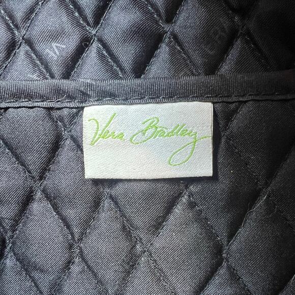 Vera Bradley Pirouette Pink Large Tote Pink Purple Black Floral Pattern 21x14x8" - Picture 8 of 9